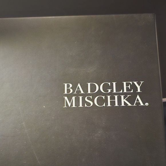 Badgley Mischka Women's Black Embellished Heels - Picture 3 of 7